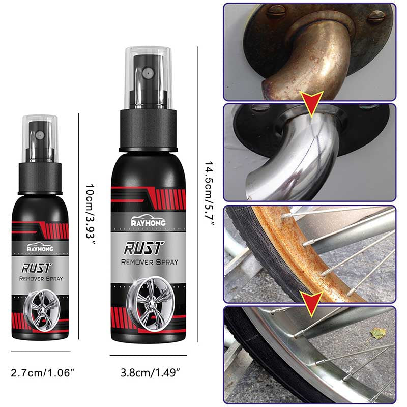 Rostentferner Spray für Auto - Verwandelt Rost in Farbe - Einfach und Effizient