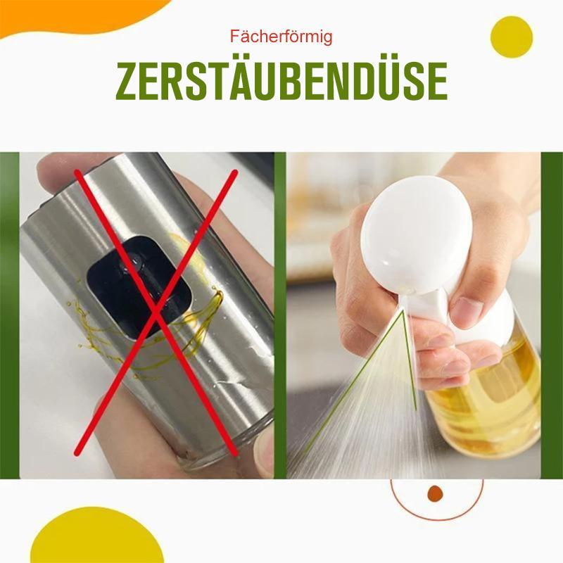 PressSpray Ölzerstäuber - Präzise Dosierung - Vielseitig für Kochen & Grillen - Transparentes Design - Auslaufsicher & BPA-frei - 200 ml Kapazität