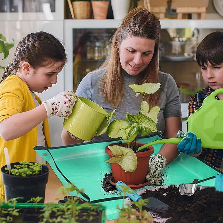 GardenGuard Pflanzmatte - wasserdicht, sauber, ideal für Zimmerpflanzen, strapazierfähig, einfach zu reinigen