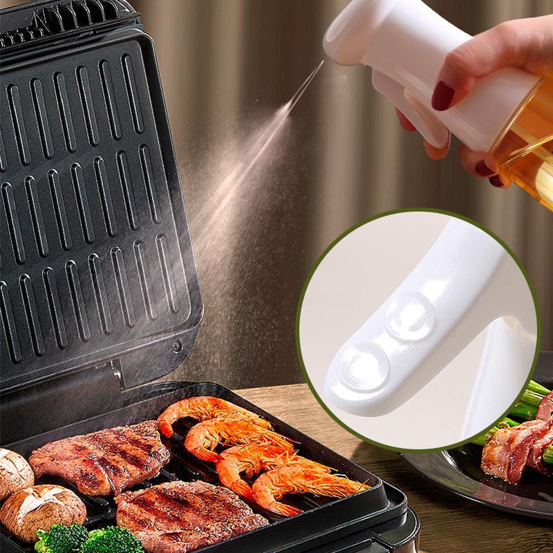 PressSpray Ölzerstäuber - Präzise Dosierung - Vielseitig für Kochen & Grillen - Transparentes Design - Auslaufsicher & BPA-frei - 200 ml Kapazität