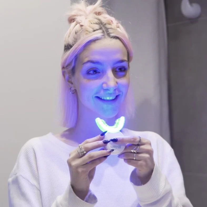 BrightSmile - Effektives Zahnbleich-Kit mit LED-Licht für Strahlend Weiße Zähne in nur 10 Minuten