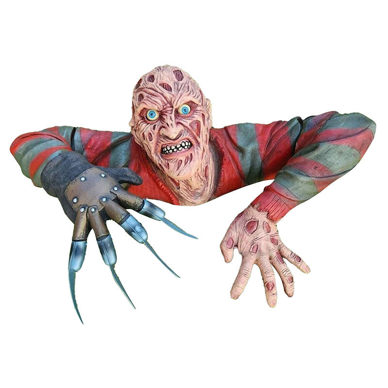 CreepyCrafts Freddy Krueger Wanddekoration - Gruselige Horror-Deko für Halloween und Spukhäuser