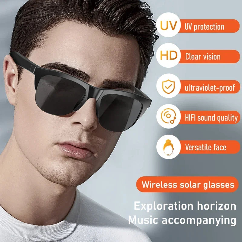 Intelligente Sonnenbrille Visionary - Bluetooth 5.3 & UV400-Schutz - Leicht & Wasserbeständig - Modernes Design