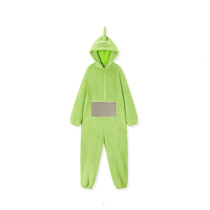 Unisex Kostüm Onesie - Flauschige Teletubby Cosplay Pyjama, Erwachsene & Kinder, verschiedene Farben