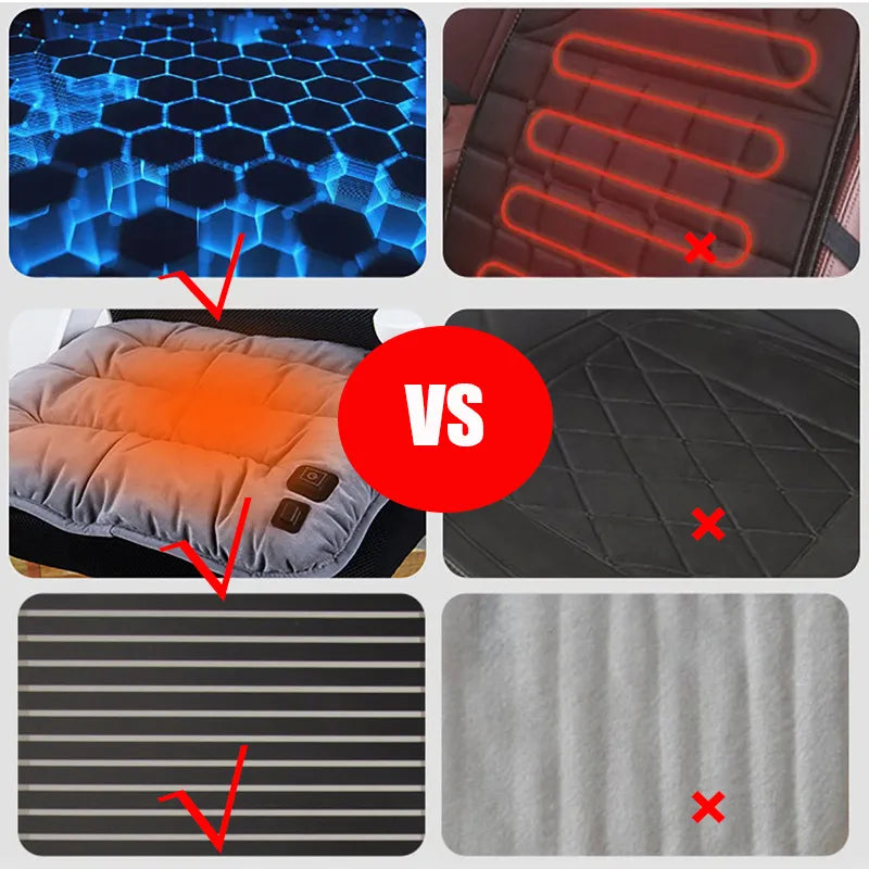 Elektrisches Heizkissen für Stuhl - Infrarot-Heiztechnologie - Weiches Material - Optimal für Büro oder Zuhause