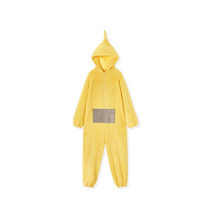 Unisex Kostüm Onesie - Flauschige Teletubby Cosplay Pyjama, Erwachsene & Kinder, verschiedene Farben