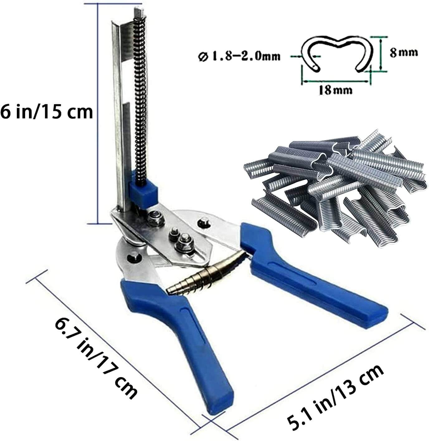 FixMaster Pro - Die perfekte Zange für starke Zäune und Käfige, ausgestattet mit einem Anti-Rutsch-Griff, automatischem Nageldesign und langlebigen Backen. Ideal für schwere Gitter, Gabionen und vielseitige Garten- und Geflügelanwendungen.