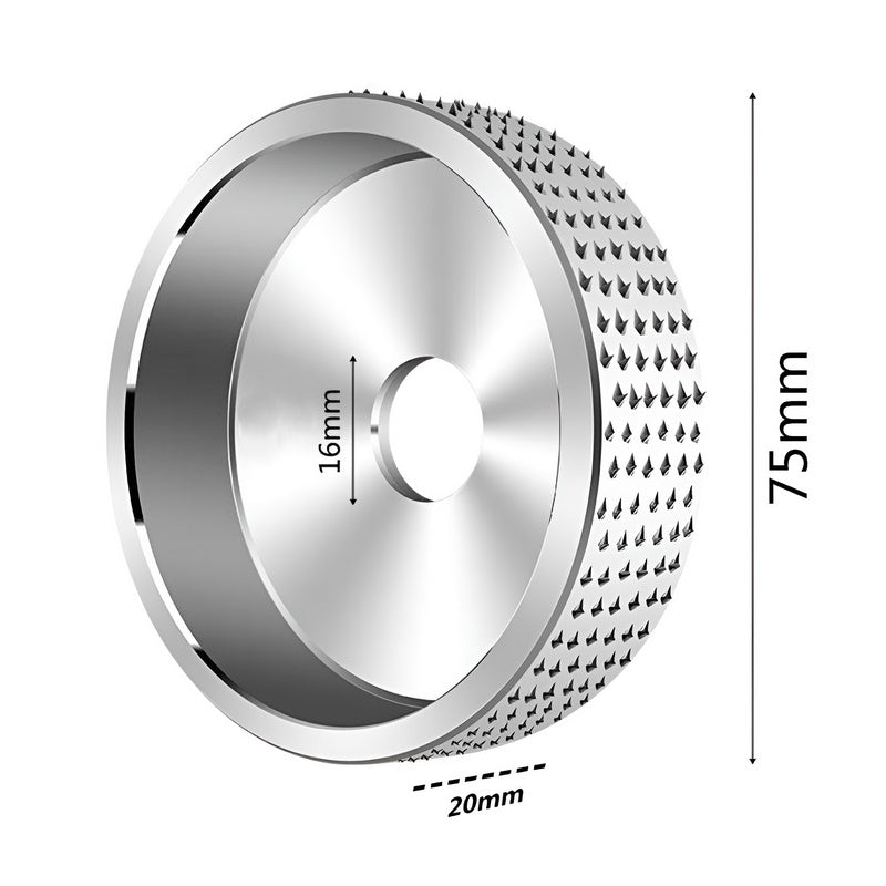Holz Schleifscheibe für Winkelschleifer - Schnelles Fräsen und Schleifen - Dichtes Stachel-Design - Für Holzbearbeitungsprojekte