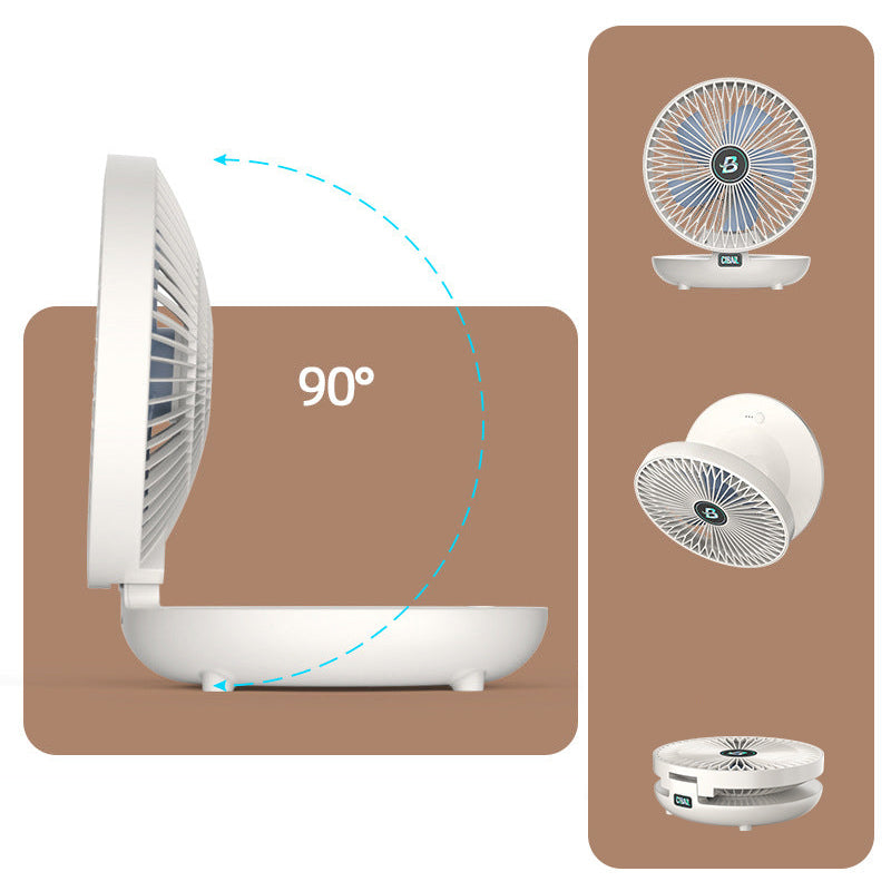 AirFlowPro Tragbarer Ventilator - Wiederaufladbar USB Kompakt Mit Einstellbarer Geschwindigkeit