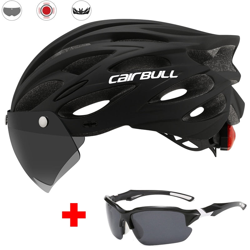 CycliGuard Visor Fahrradhelm + GRATIS polarisierte Brille