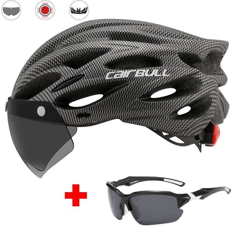 CycliGuard Visor Fahrradhelm + GRATIS polarisierte Brille