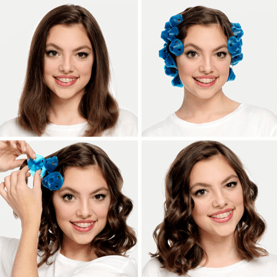 CurlMagic Lockenwickler - Müheloses hitzefreies Styling für gesunde, natürliche Locken, wiederverwendbar und komfortabel zum Schlafen