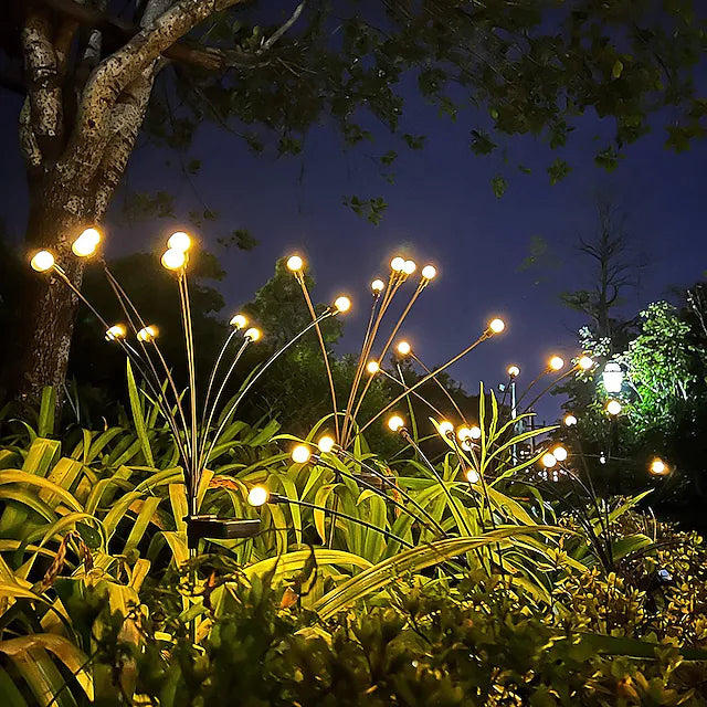 Solarbetriebene LED Gartenleuchten - Wetterbeständig - Dekorative Außenbeleuchtung für Garten und Terrasse