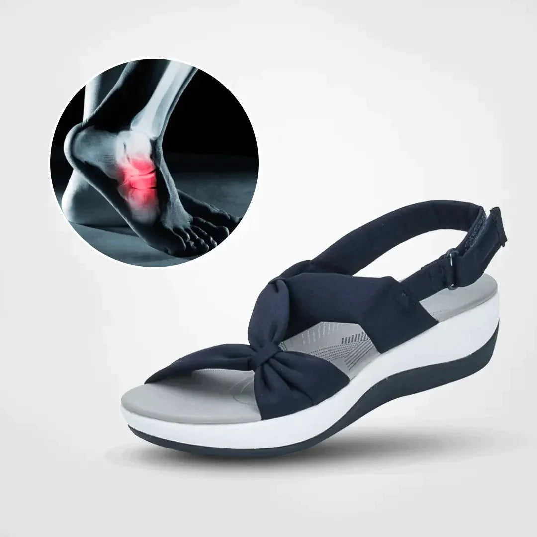 Sommer Damen-Sandalen mit orthopädischer Unterstützung - Bequeme CoolSteps Sandalen für Damen - Perfekt für lange Spaziergänge - Trendige Farben und gepolstertes Fußbett